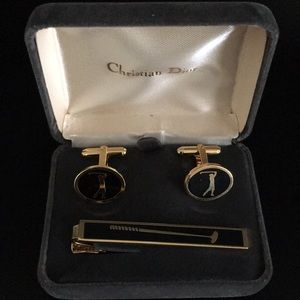 >+**RARE**+< DIOR CHRISTIAN DIOR tie clip cufflink